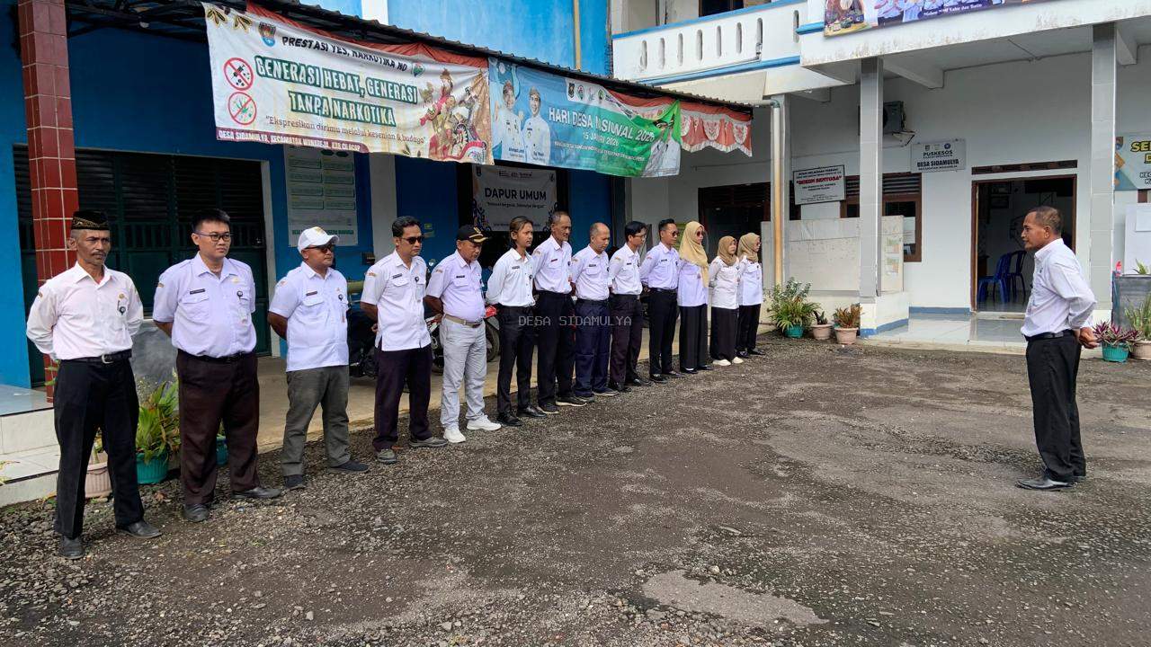 Apel Bersama dan Rapat Koordinasi Hari Pertama Kerja Pasca Idul Fitri 1447 H di Desa Sidamulya