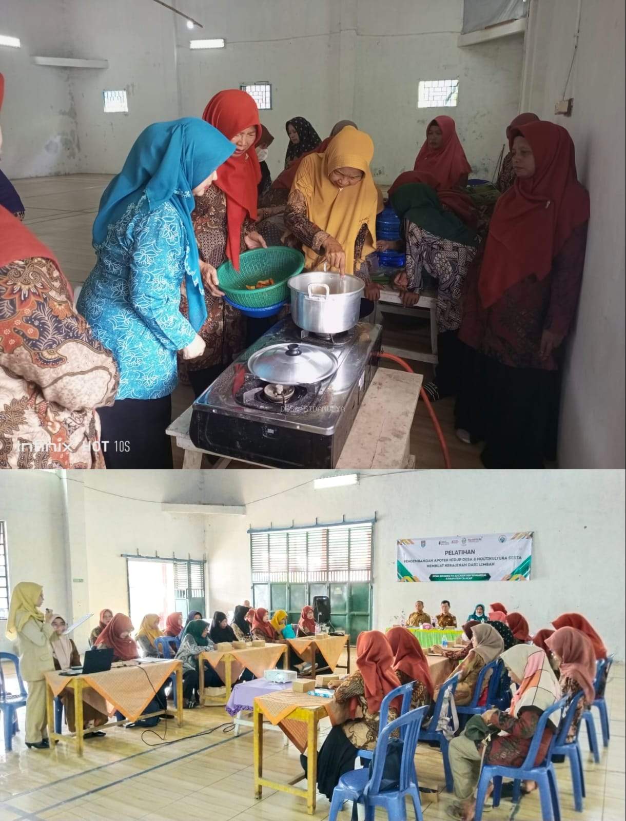 Bimbingan Teknis (Bimtek) Pelatihan Pengembangan Apotik Hidup Desa dan Hortikultura serta Pelatihan Pembuatan Kerajinan dari Limbah